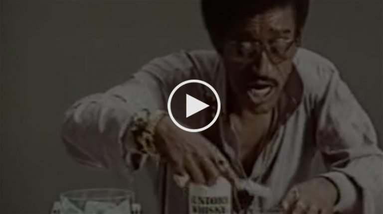 Sammy Davis Jr Whisky advert